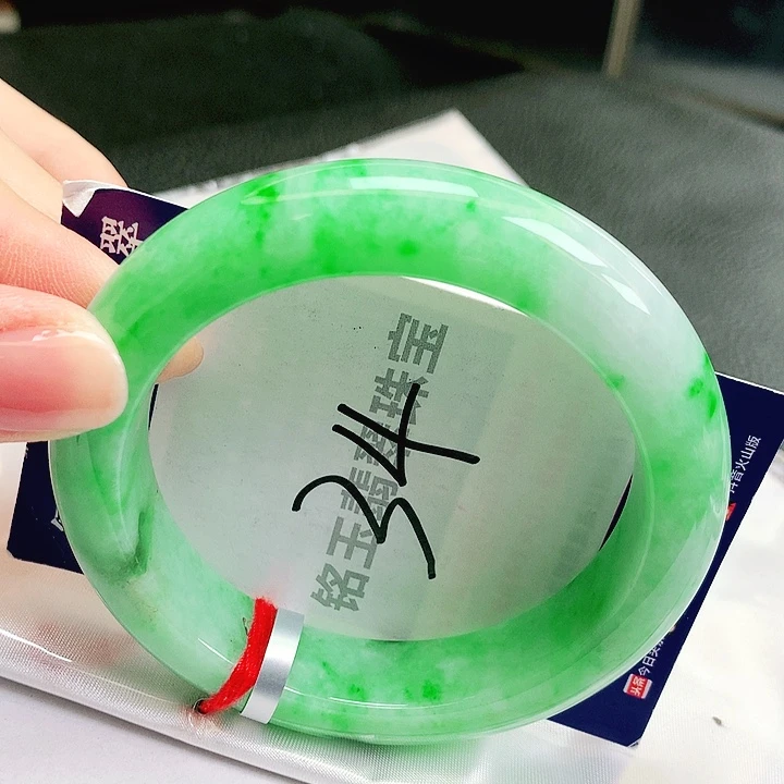 翡翠未镶嵌手镯缅甸天然a货翡翠手镯