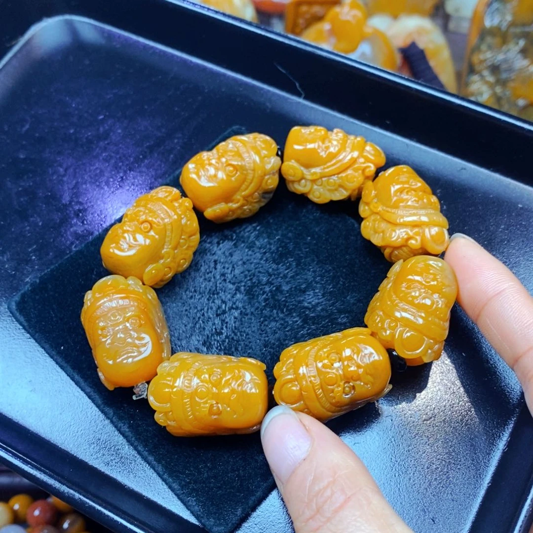 未镶嵌石英质玉（黄龙玉）吊坠(不含链)