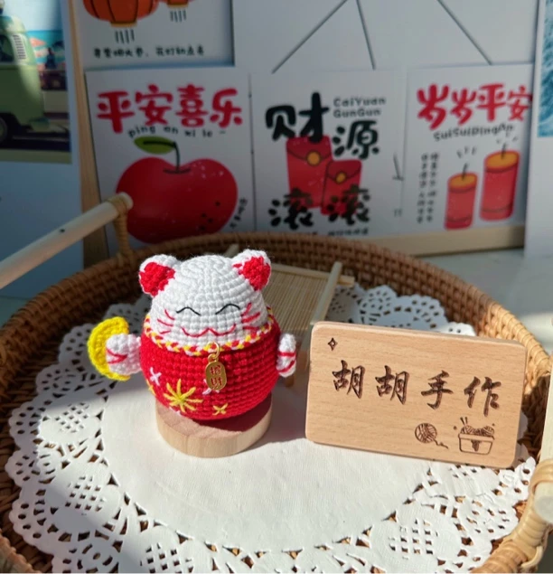 成品招财猫财神摆件挂件