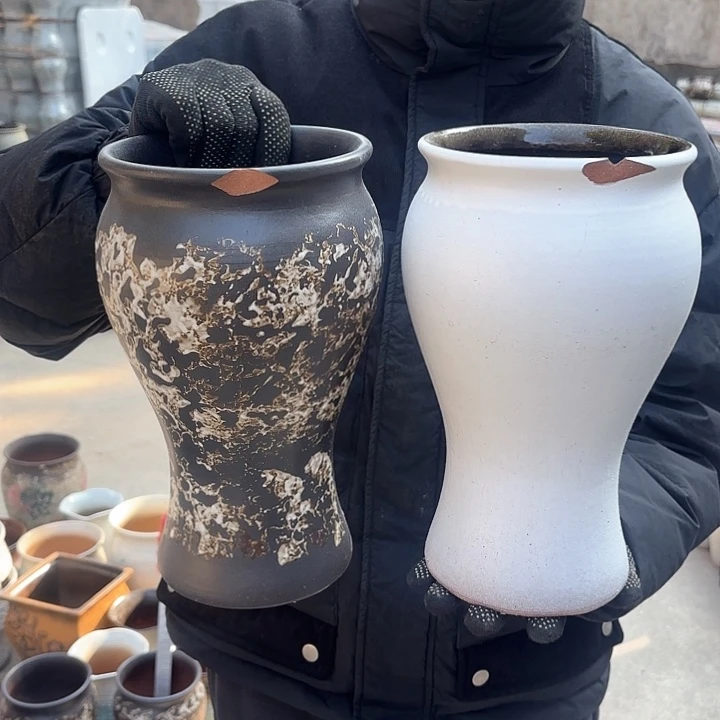 红陶瑕疵磕碰两个口径15高度27