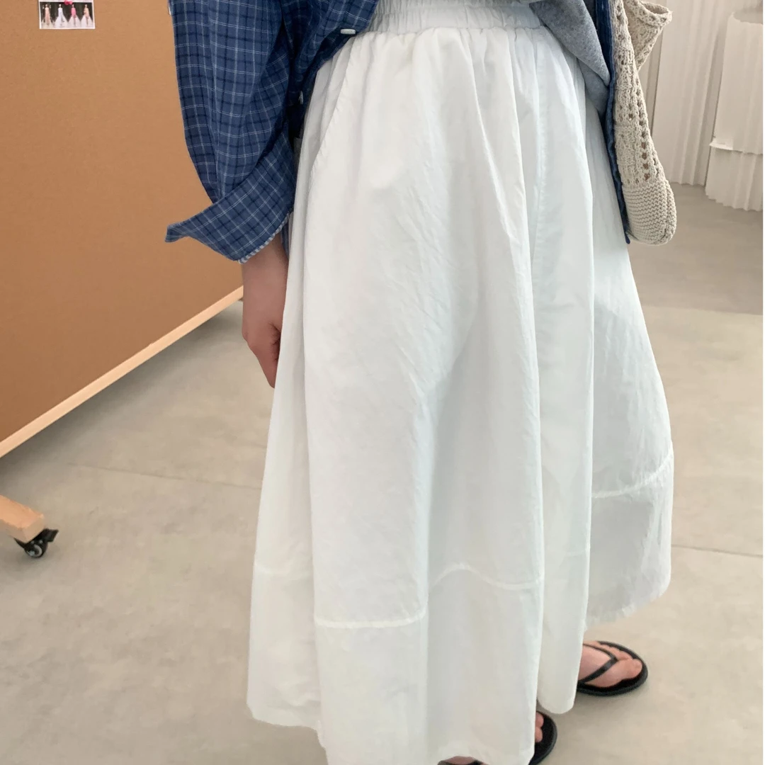 FUJIA STYLE新款时尚百搭简约气质花苞半身裙Q152