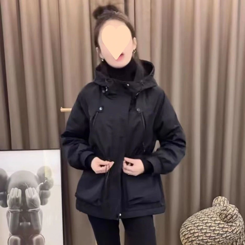 风衣女中长款韩版宽松冬季新款收腰显瘦加绒加厚服外套潮