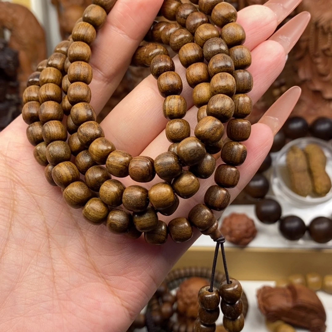 檀香木手串/手链迈索尔老山檀香0708.108奶香，瑕