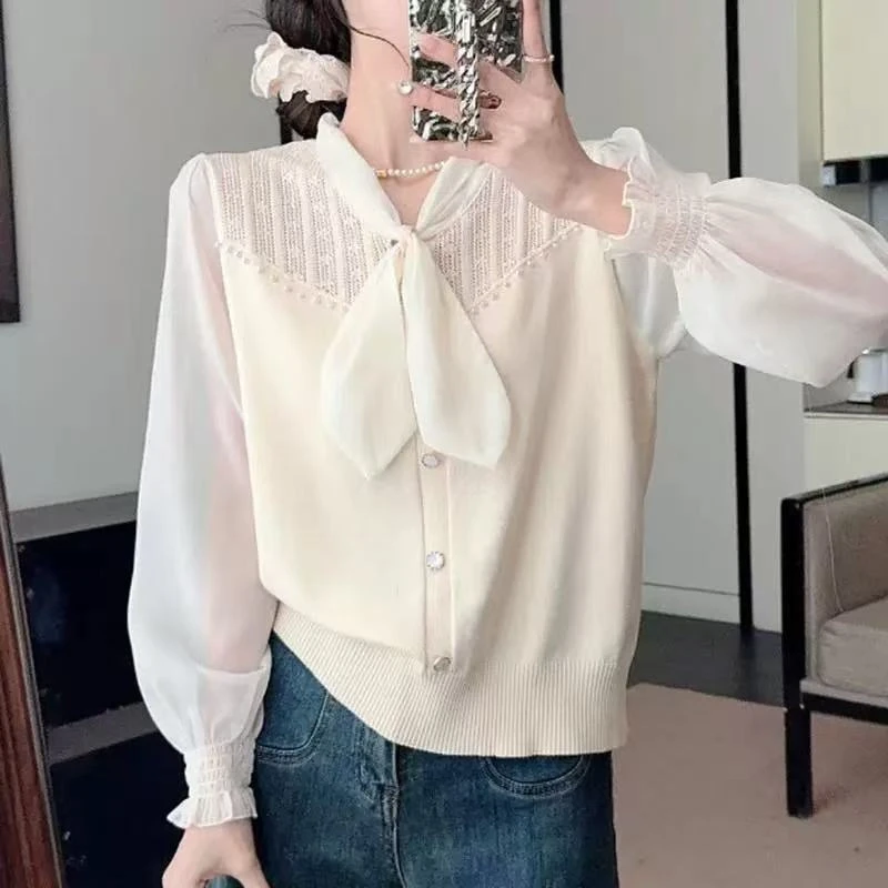 【H001-H999】小白云早秋冬温柔系小众设计感百搭气质2025上衣显瘦