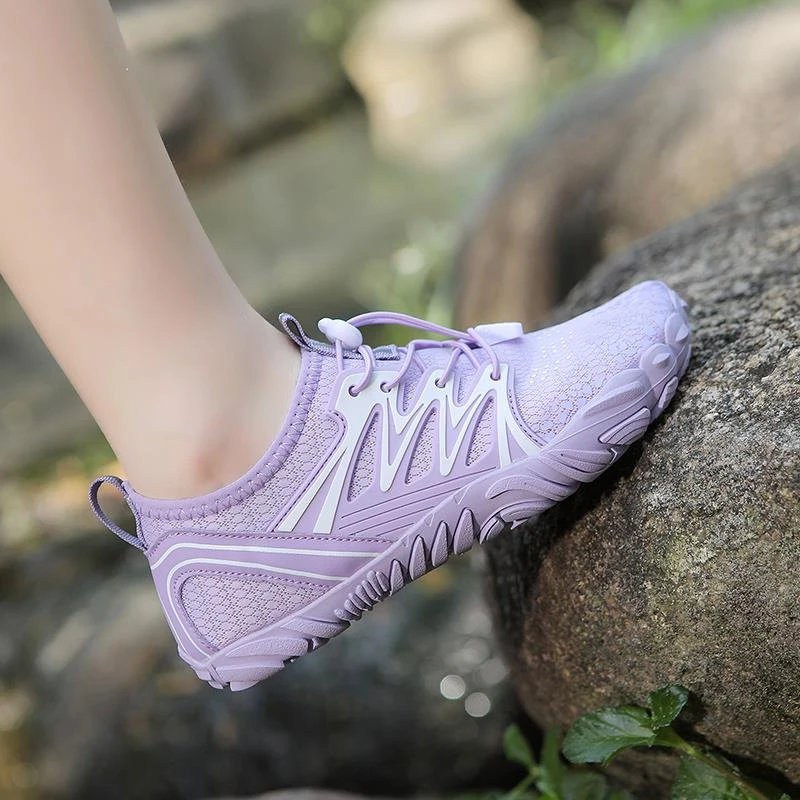 加厚底溯溪鞋男女沙滩鞋户外徒步钓鱼涉水鞋防滑防割游泳赶海鞋男