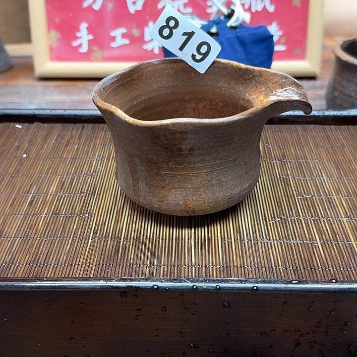 纯手工制作粗陶茶具