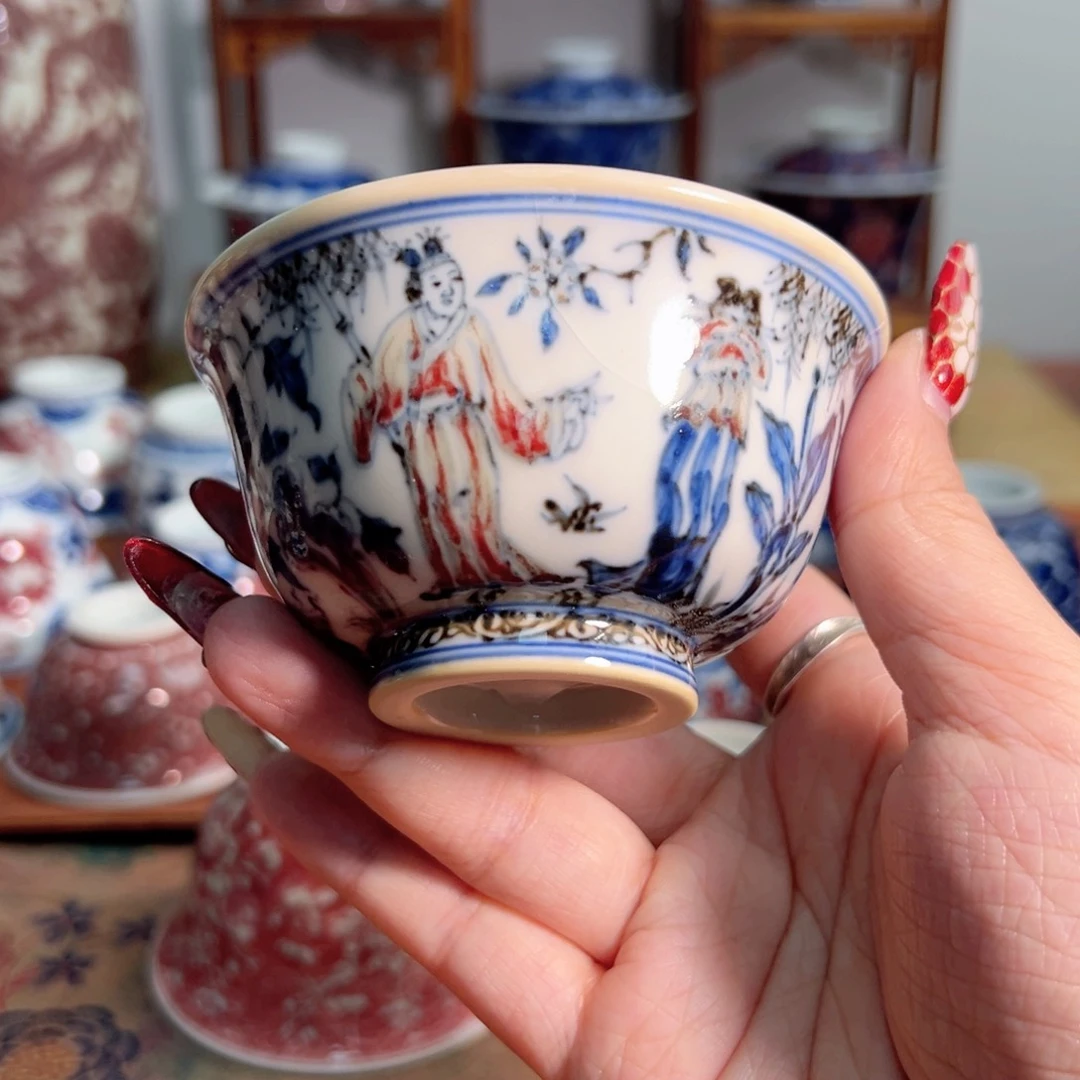 杯子景德镇毛仔柴窑主人杯