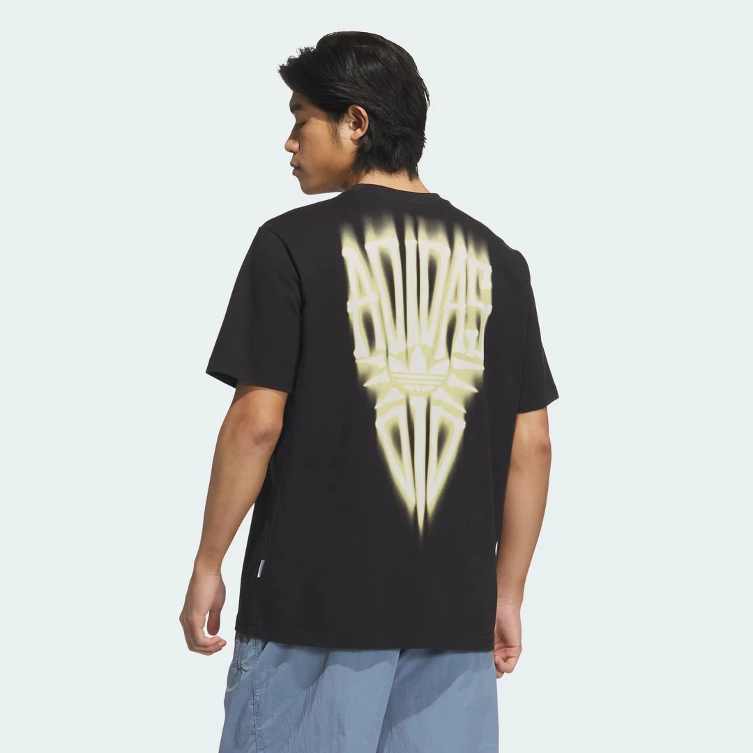 Adidas三叶草SKELETON T-SHIRT 经典纯棉运动短袖圆领T恤KA2252