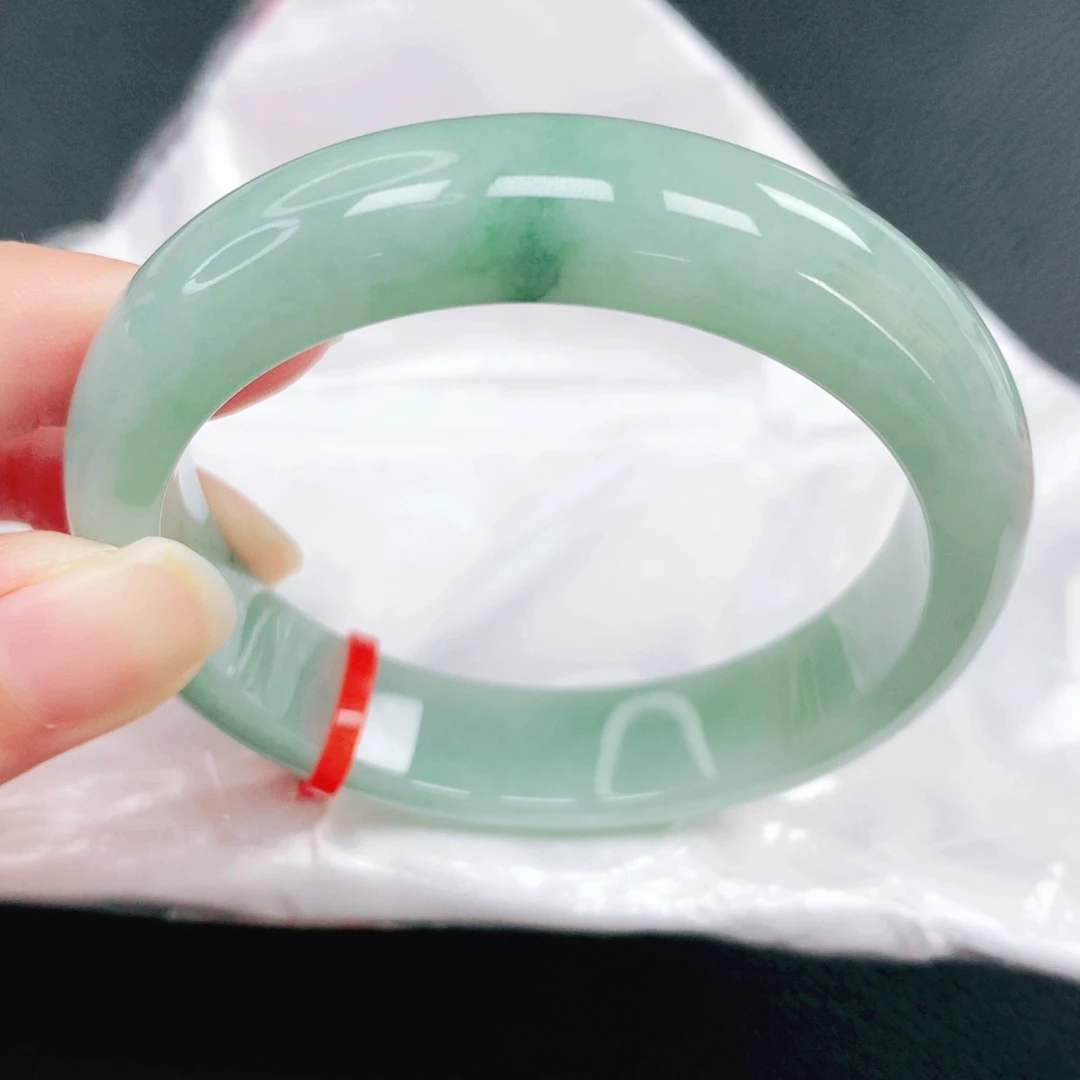 翡翠未镶嵌手镯53圈