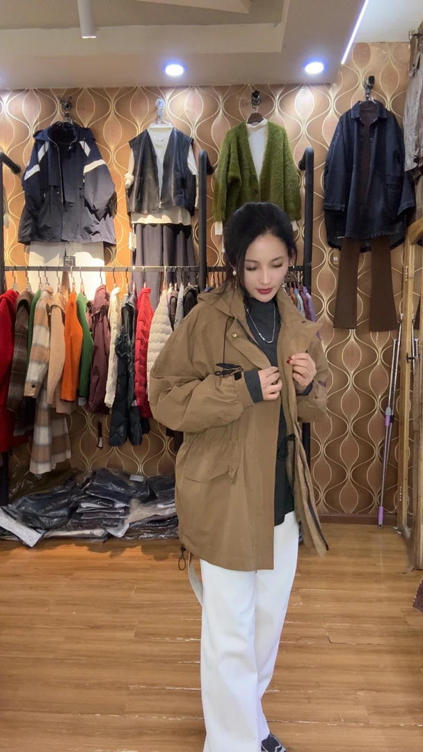 韩尤简同款百搭休闲风衣外套