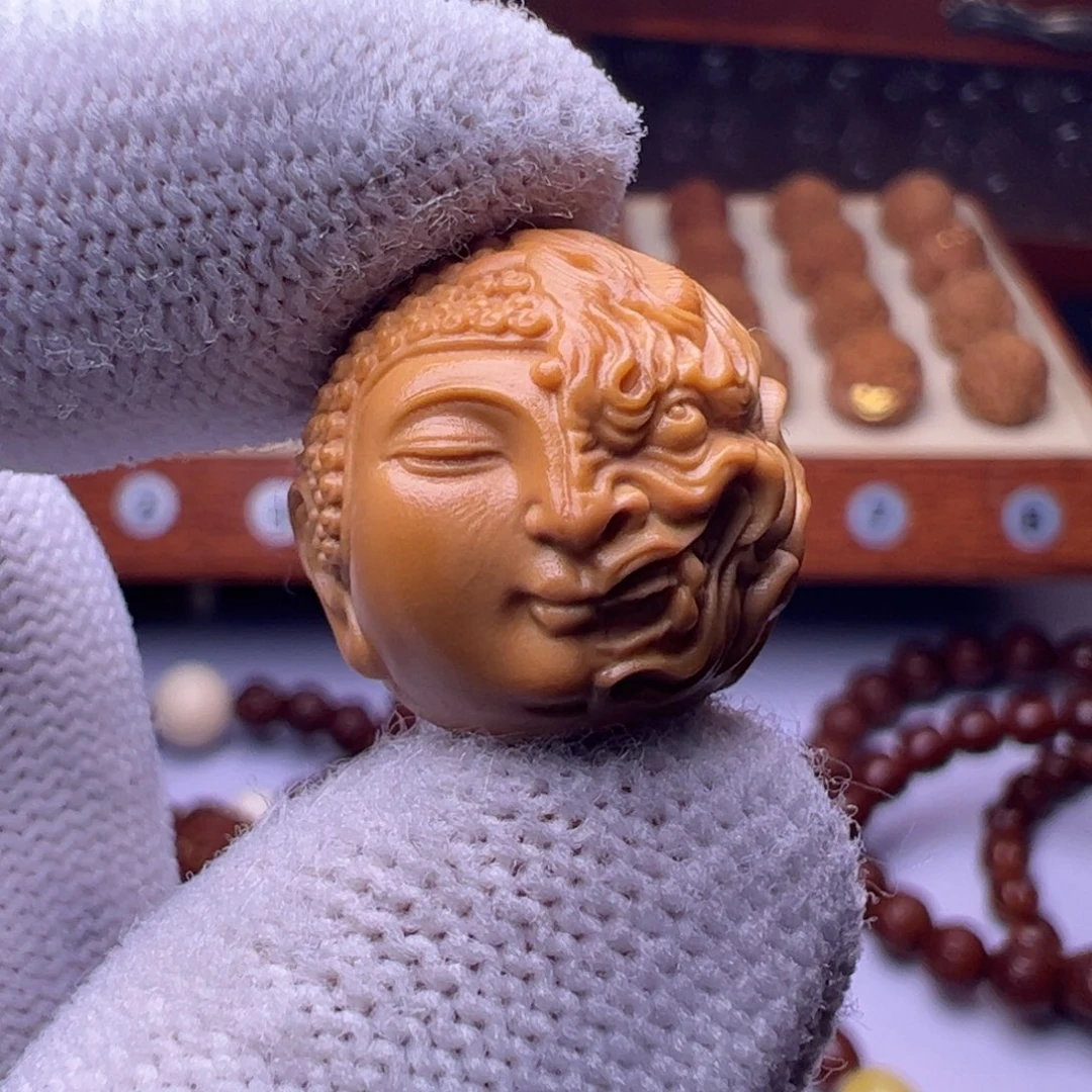 猴头核桃吊坠精工一念佛磨18