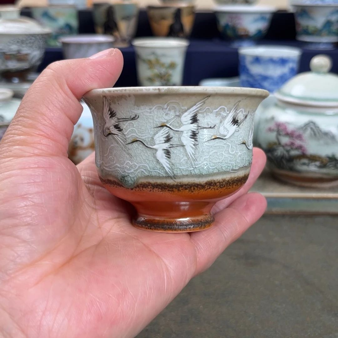 瓷杯子我们观山观水观自在