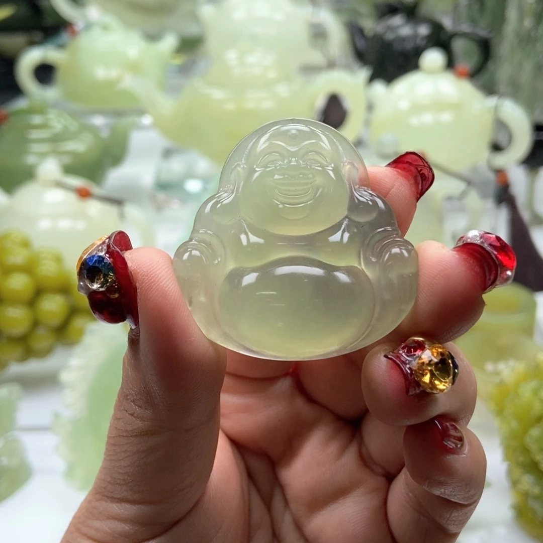 蛇纹石玉壶未镶嵌