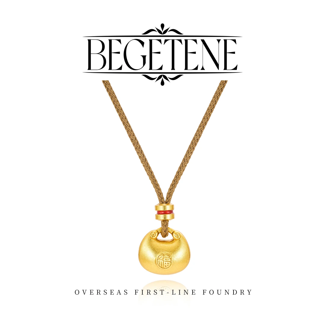 BEGETENE★镀K金 福袋抽拉项链 G0169