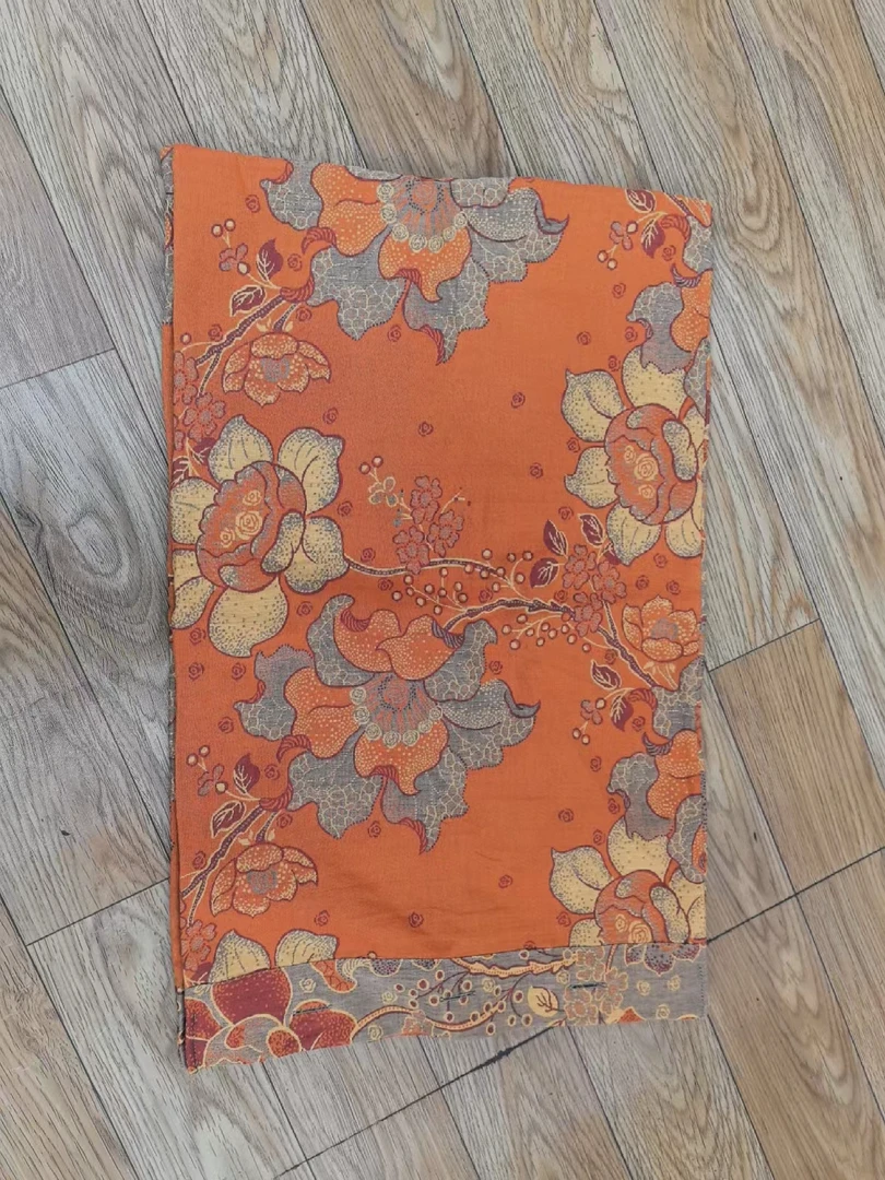 【依恋】橙 全棉双层纱枕套吸汗透气柔软枕套一对两条