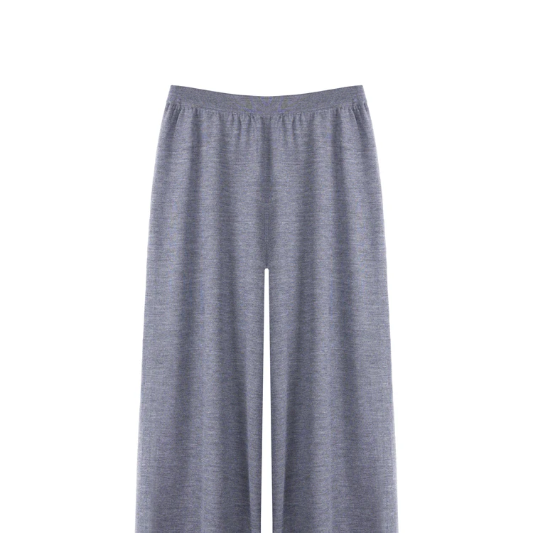 【胶囊衣橱】扬子纱线极细美丽奴羊毛舒适针织阔腿裤CD2167607