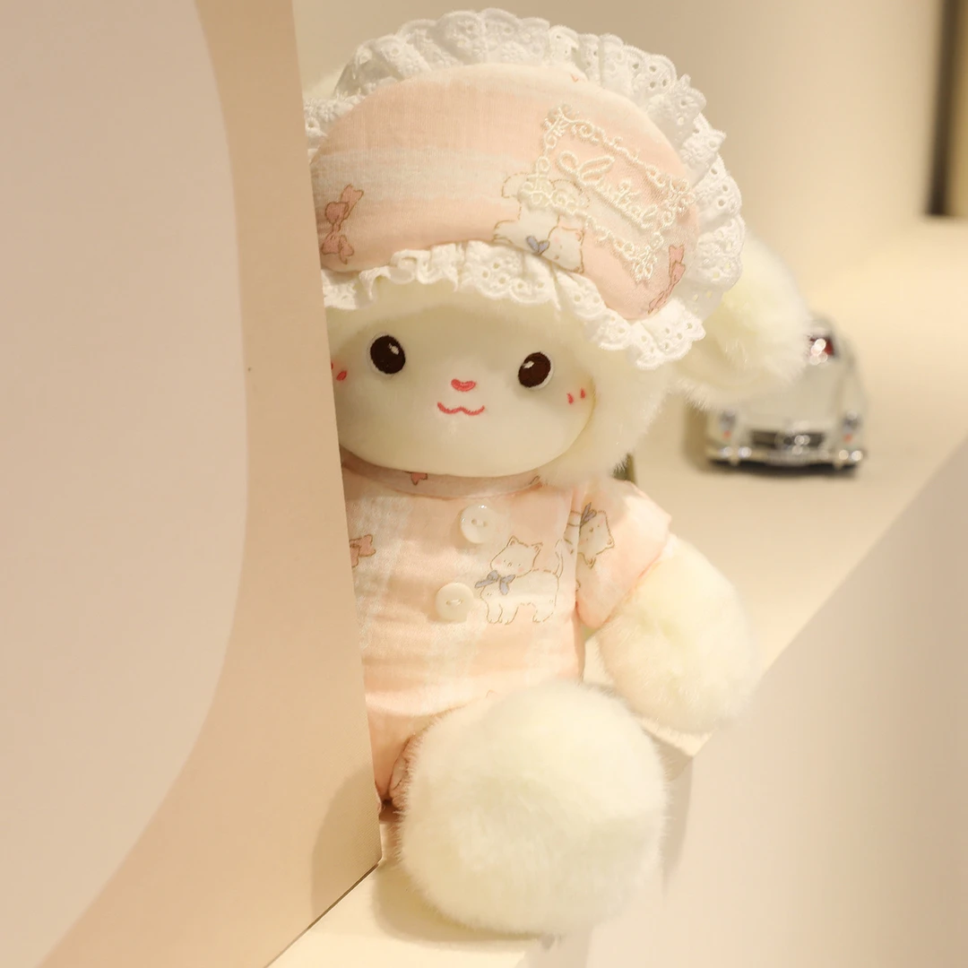 跑跑小羊公仔布娃娃抱枕穿衣小绵羊玩偶毛绒布偶玩具女孩节日礼物