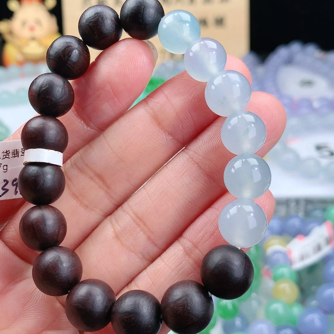 翡翠手链未镶嵌卡10mm