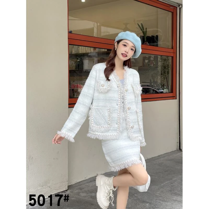 【王哥精选】2024年新款显瘦网红气质时尚洋气女装小香风-5017