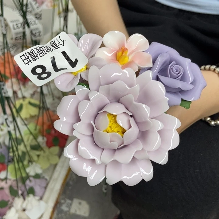 杯手工制作陶瓷花