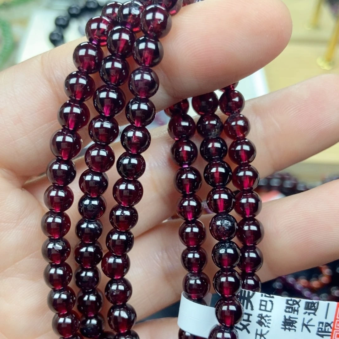未镶嵌手链石榴石