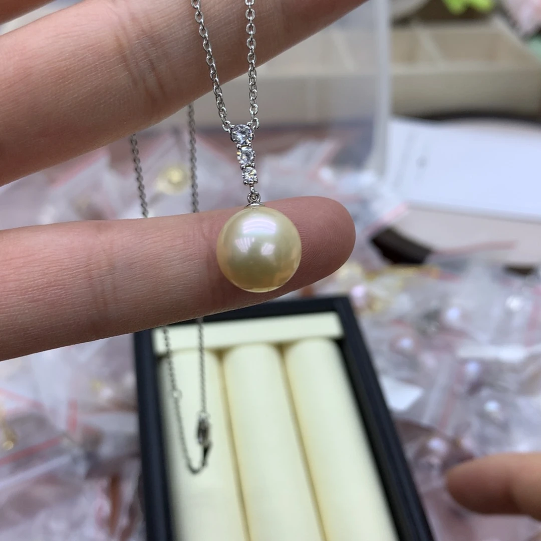 银S925镶嵌戒指淡水珍珠2