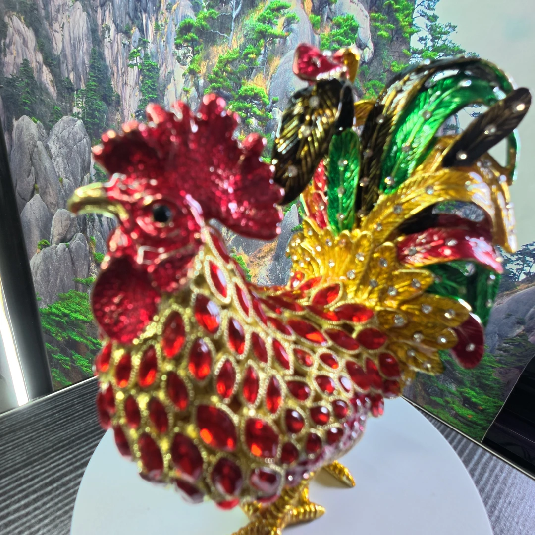 首饰盒/箱 珐琅彩金鸡首饰盒｜破晓信使 以奋进之姿 藏纳生活微光