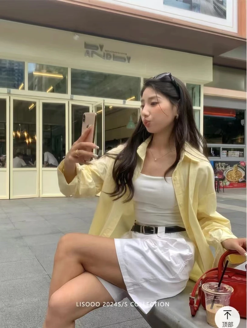 9917美背衬衣两件套