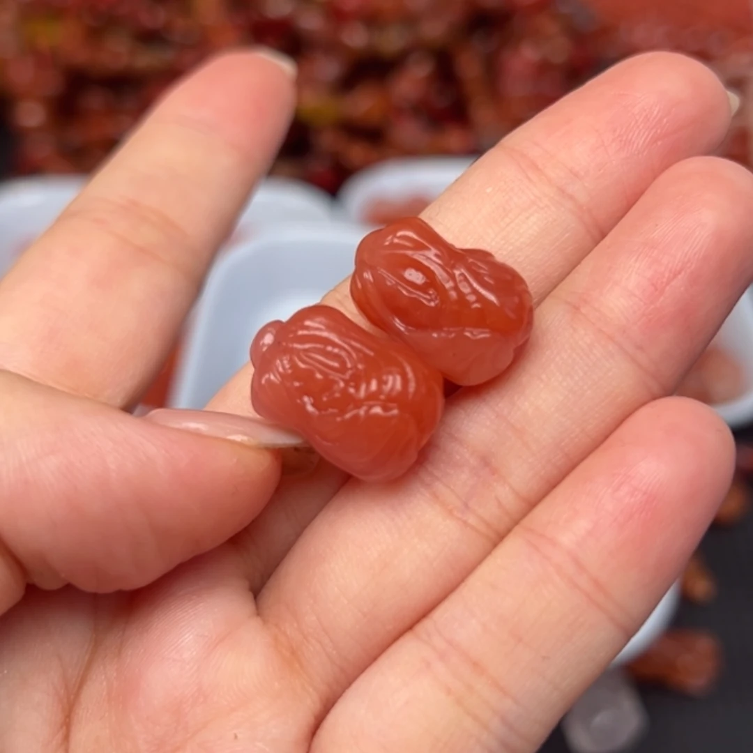 安***怡南红玛瑙未镶嵌吊坠(不含链)