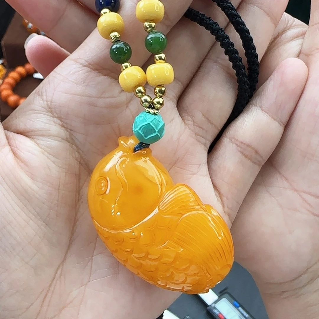 未镶嵌项链琥珀吊坠