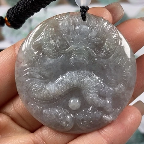 翡翠颈饰未镶嵌龙行天下福利