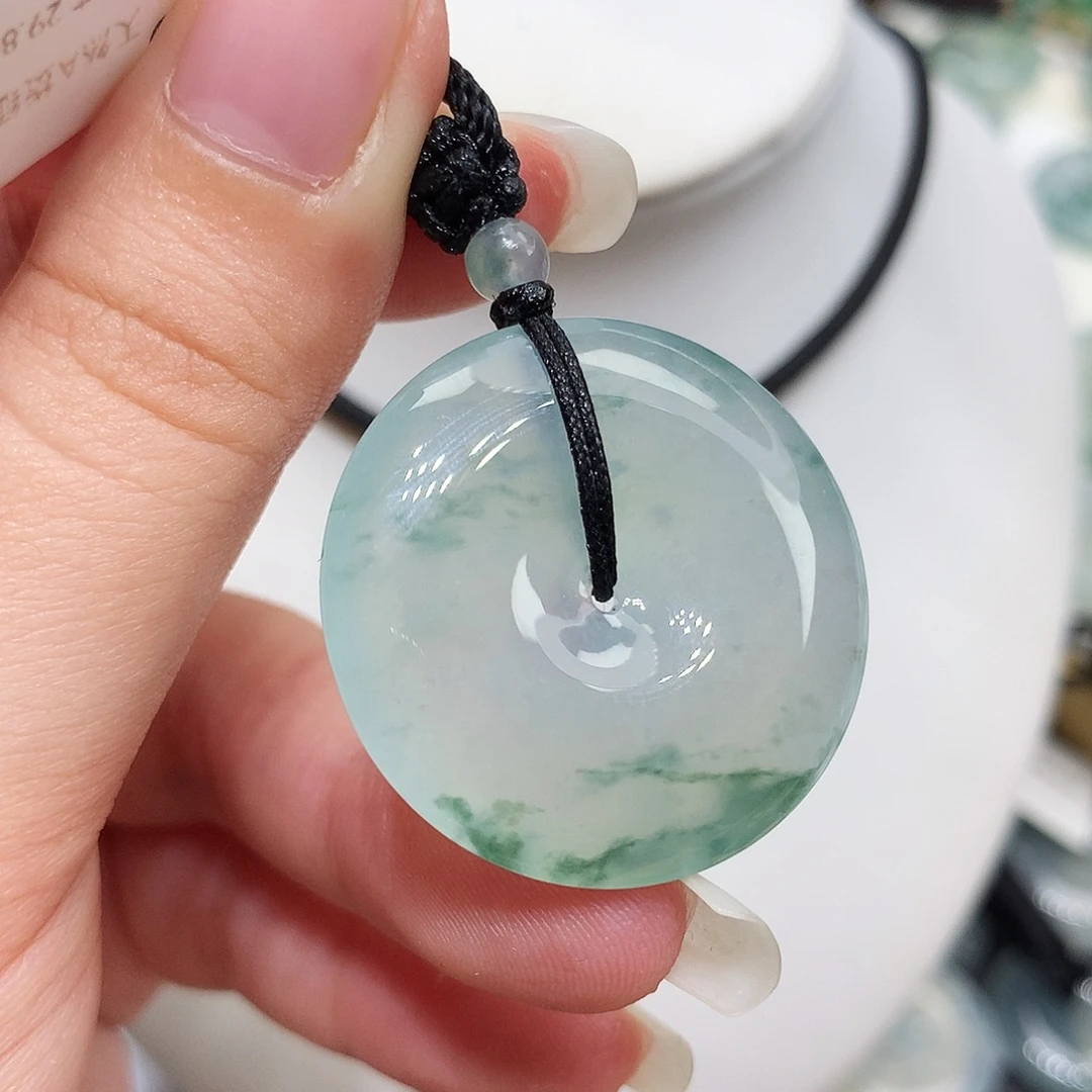 翡翠未镶嵌胸饰翡翠95，29.8/5.7