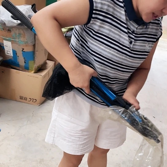 蓝铝合金一体抄网折叠2.1