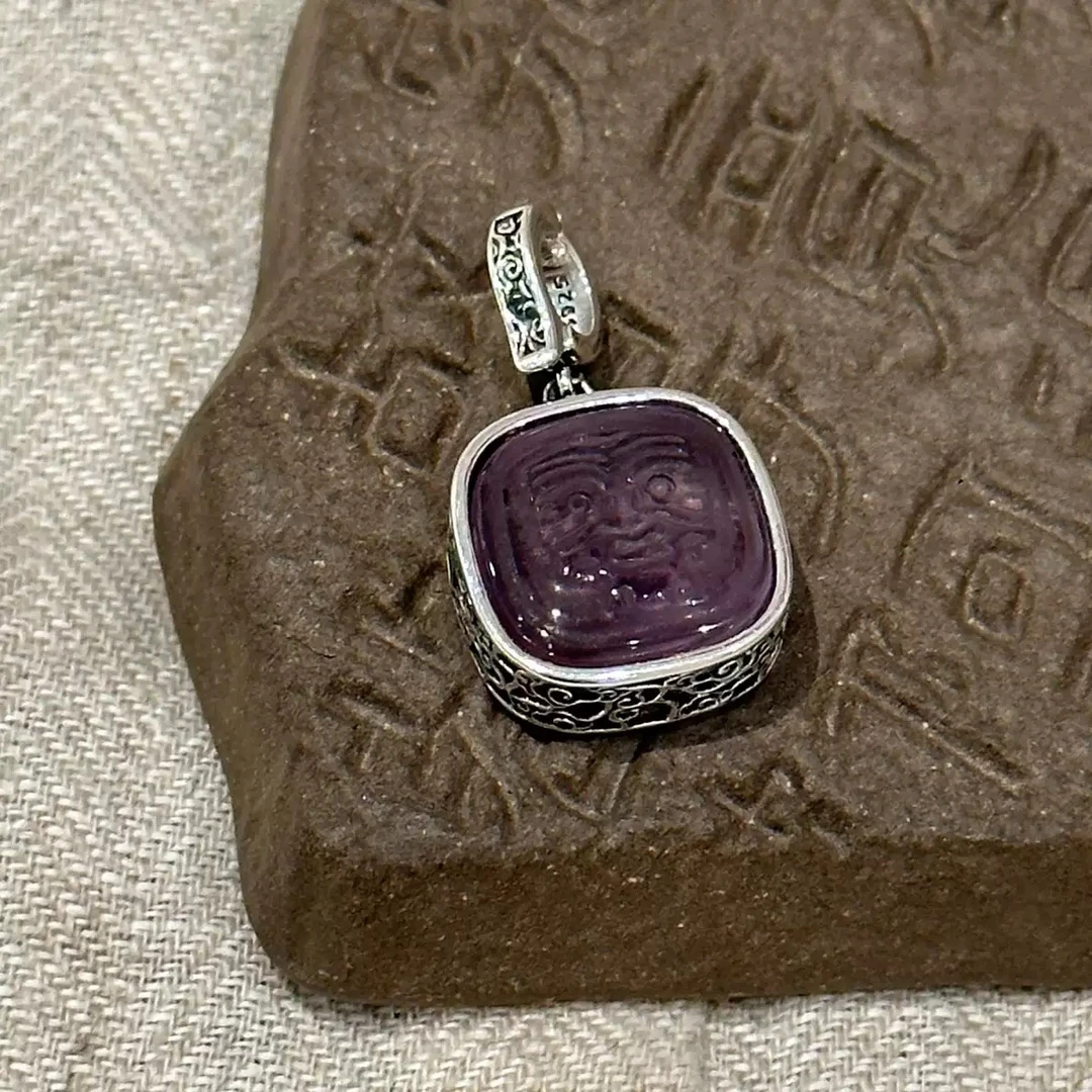 吊坠925银 M8026 扎基拉姆吊坠新中式设计小众复古国风原创百搭