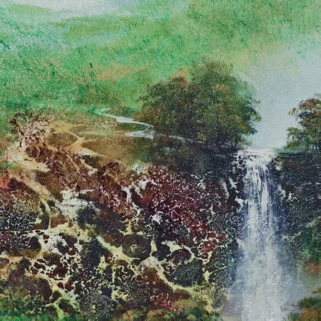 赵燮-74*38-尺寸-油画作品-山水