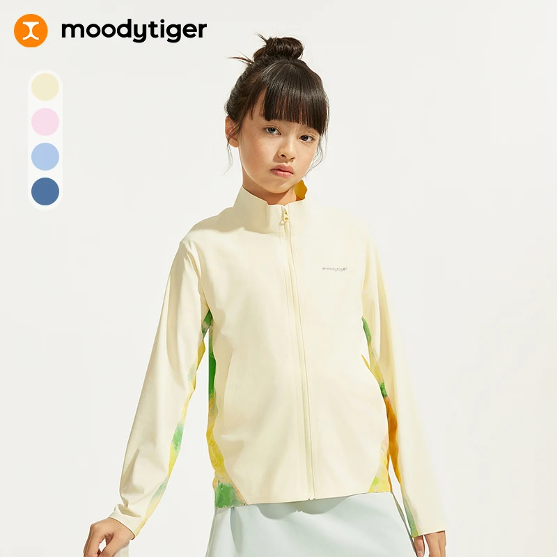 moodytiger时尚中性长袖户外速干防晒口袋冰皮衣42513904【DR】