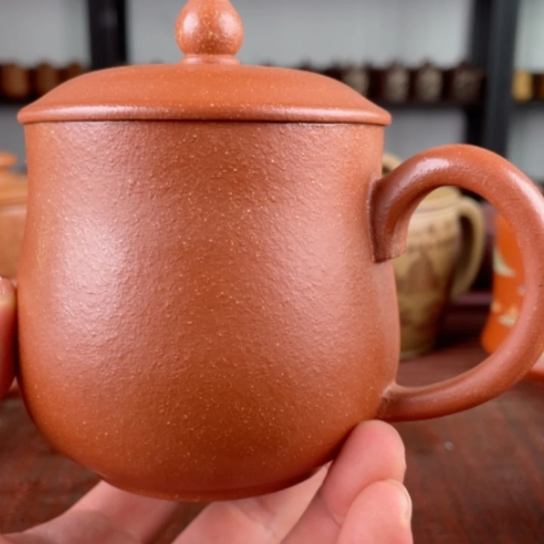 【闪购商品】茶杯紫砂宜兴原矿紫砂盖杯微瑕