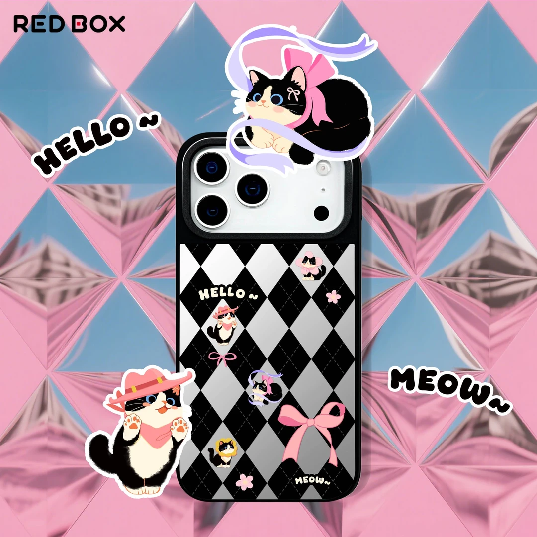 REDBOX ”缎带精灵”系列iPhone17原创磁吸手机壳（镜面）