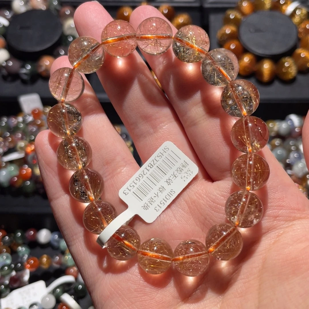 手链未镶嵌水晶铜发晶手链11mm左右