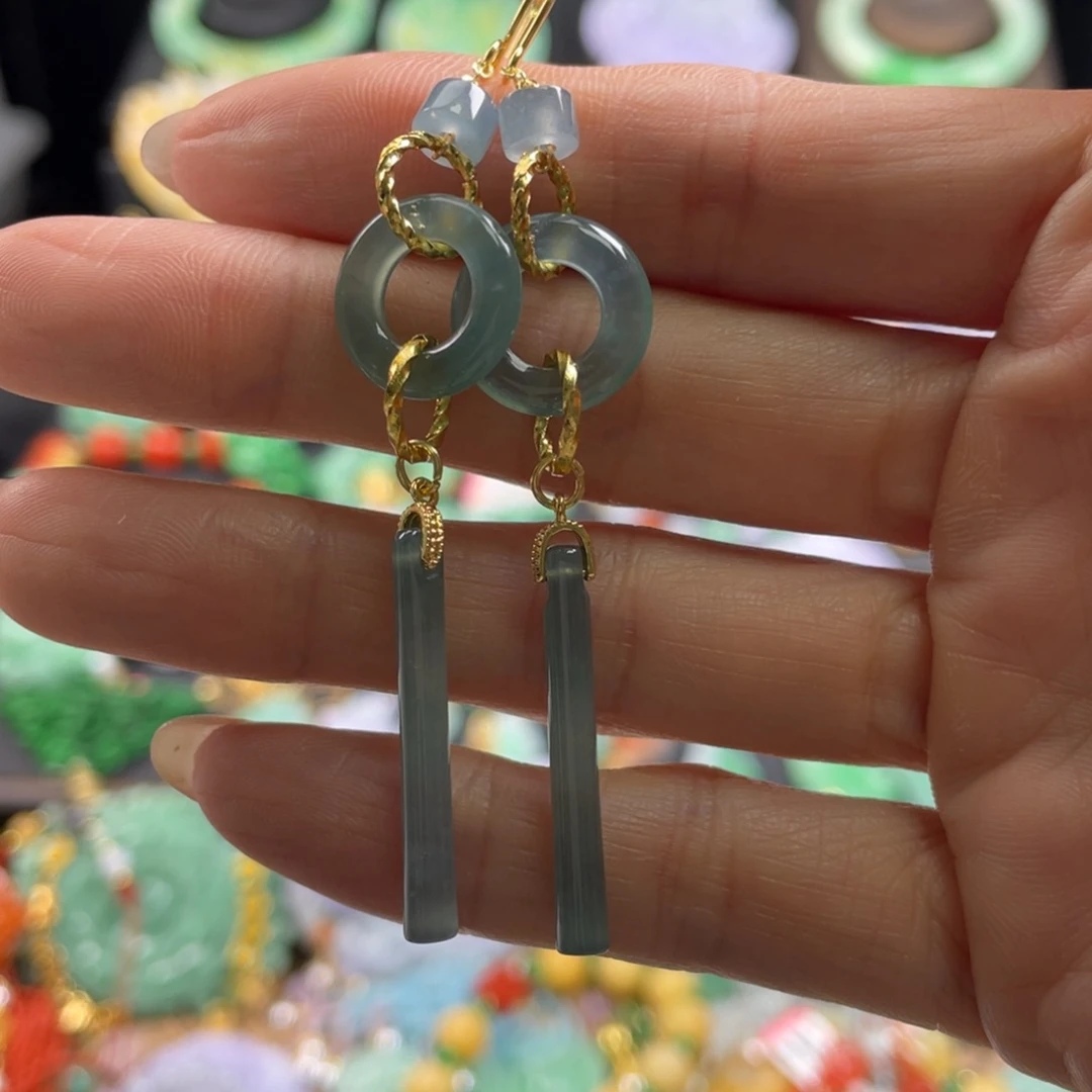 翡翠未镶嵌颈饰代编织