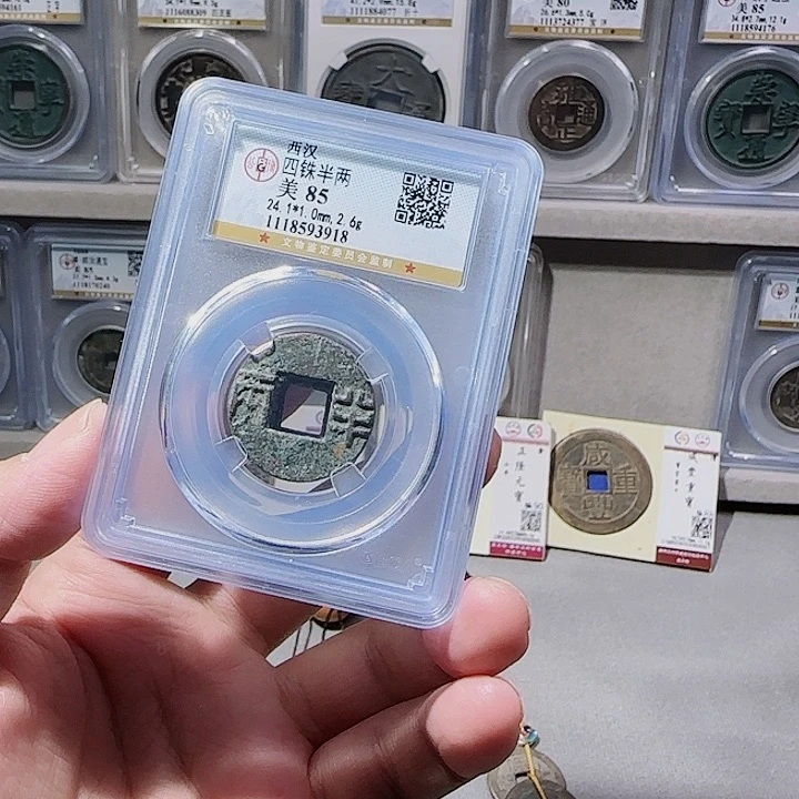 铜指尖收藏四铢半两