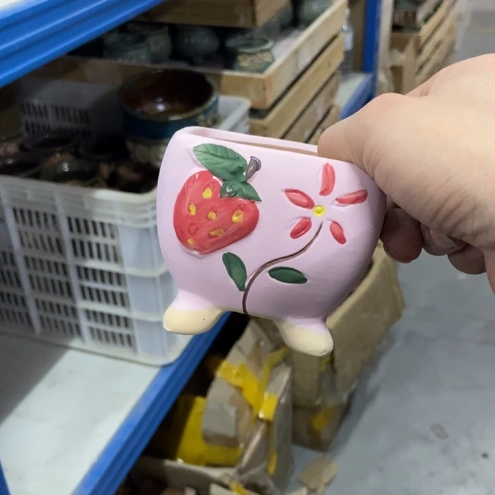 陶瓷花盆单场满9.9发8*7