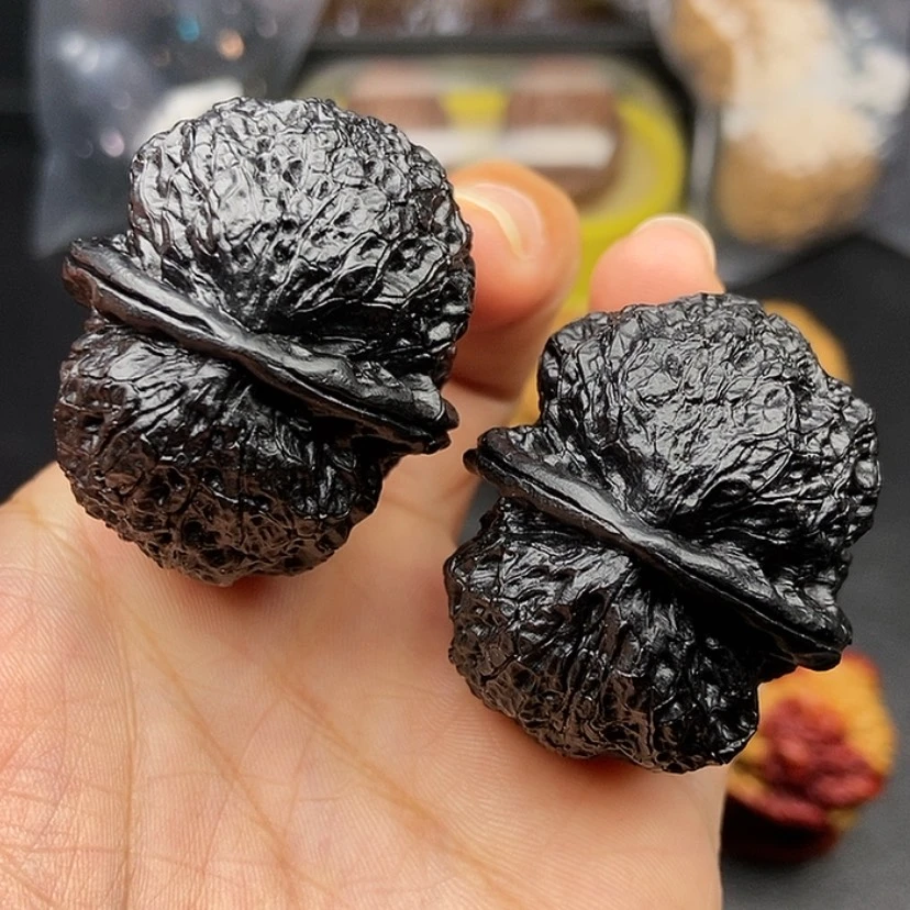 【闪购商品】把件文玩核桃41尺饕餮金蟾55克