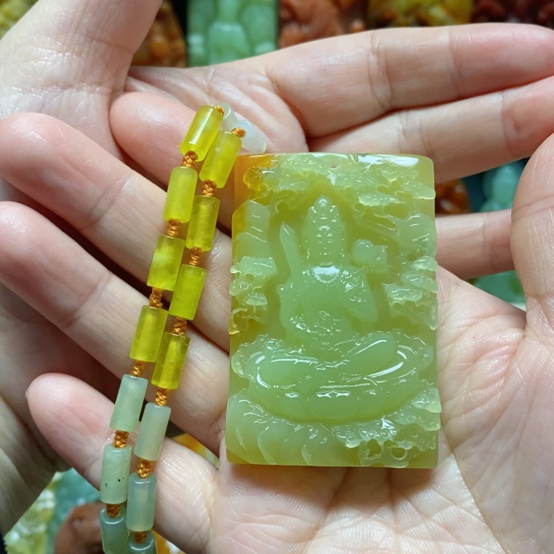 岫玉吊坠(赠链)未镶嵌幸*牛