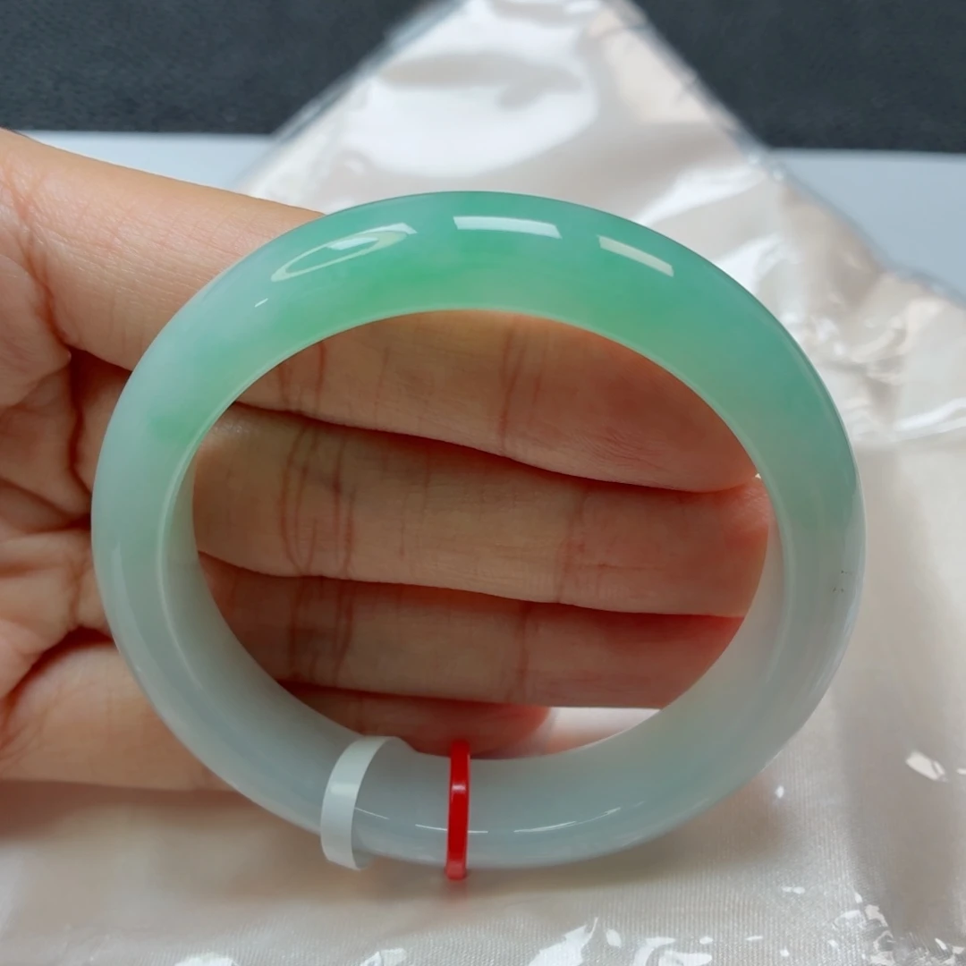 未镶嵌手镯翡翠老坑53圈阳春白雪020