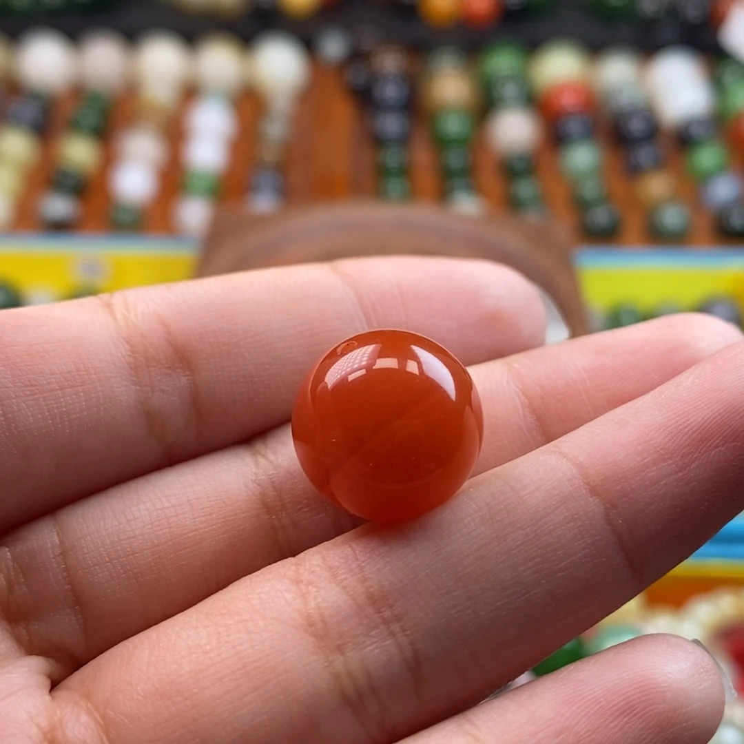 翁***成未镶嵌福利南红单珠z14.7南红玛瑙