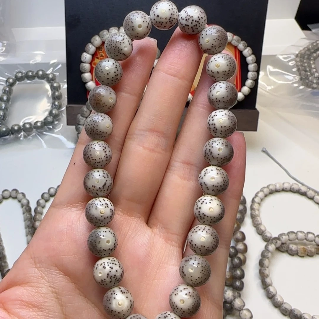 星月菩提手串石玉冰透卡10圆珠手持