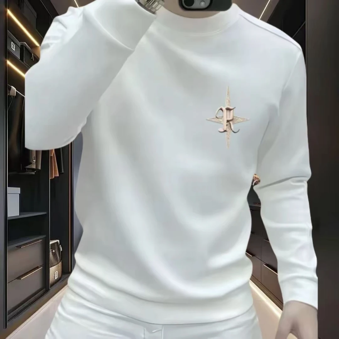 个性潮流重磅圆领卫衣痞帅街头休闲秋冬季时尚印花潮流百搭卫衣