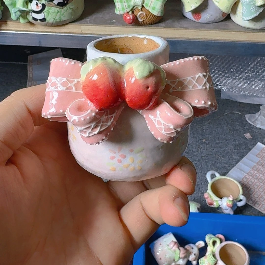 老梧家的手工陶瓷多肉花盆