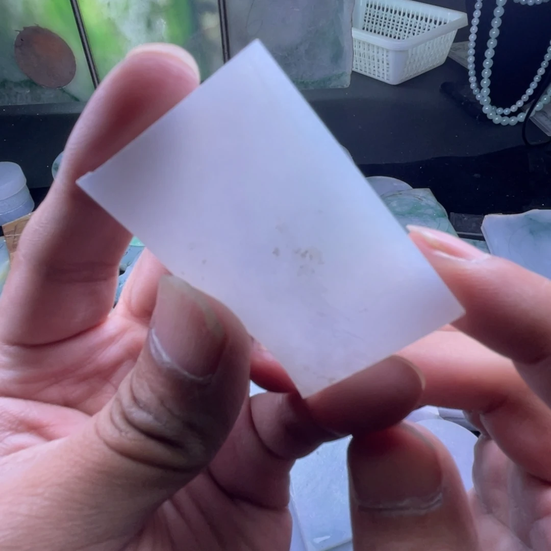 王***工定制翡翠未镶嵌包工无事牌